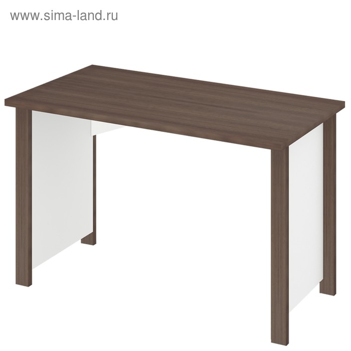 Стол СТД-115, 1150 × 640 × 750 мм, цвет шамони / белый стол компьтерный мэрдэс стд 115 с тбд кк