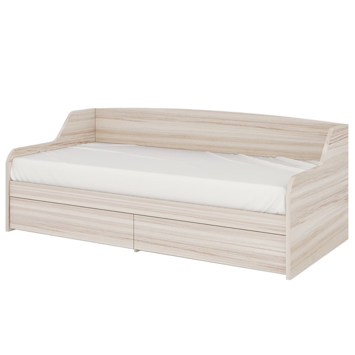 Кровать с выдвижными ящиками 900 × 1900 мм, цвет карамель / карамель