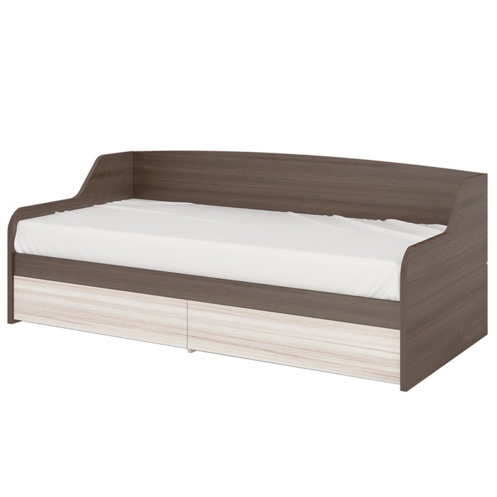 Кровать с выдвижными ящиками 900 × 1900 мм, цвет шамони / карамель