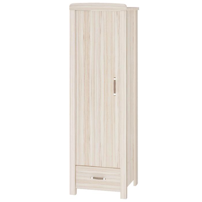 Шкаф одностворчатый, 600 × 450 × 1910 мм, цвет карамель / карамель