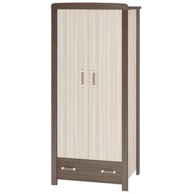 Шкаф двухстворчатый, 850 × 550 × 1910 мм, цвет шамони / карамель
