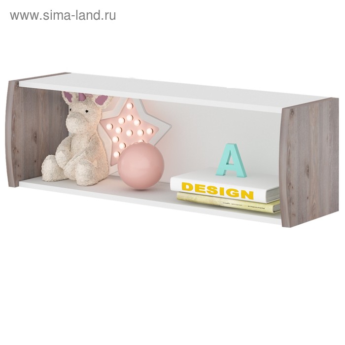 

Полка навесная, 1000 × 290 × 320 мм, цвет нельсон / белый