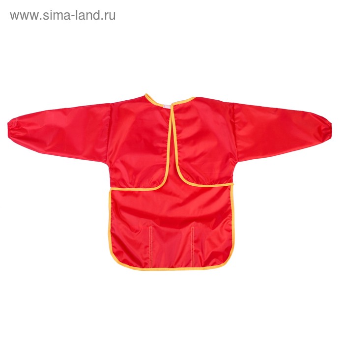 

Фартук-накидка с рукавами для труда, 610 х 440 мм, 3 кармана, рост 120-146 см, Calligrata, красный, длина рукава 34 см