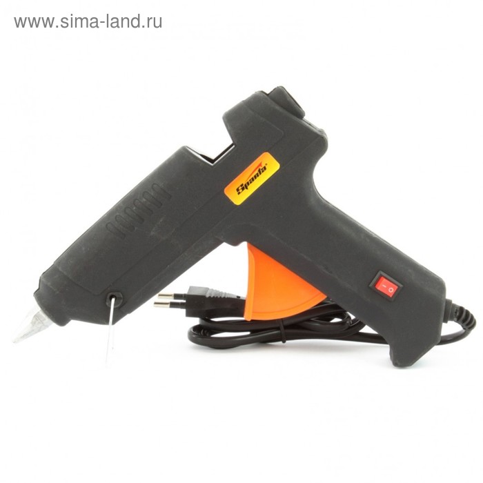 Пистолет клеевой SPARTA 93034, 11 мм, 100 Вт, 8 г/мин, в кейсе, с выключателем