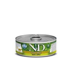 

Влажный корм Farmina N D Cat Prime для кошек, кабан/яблоко, 80 г