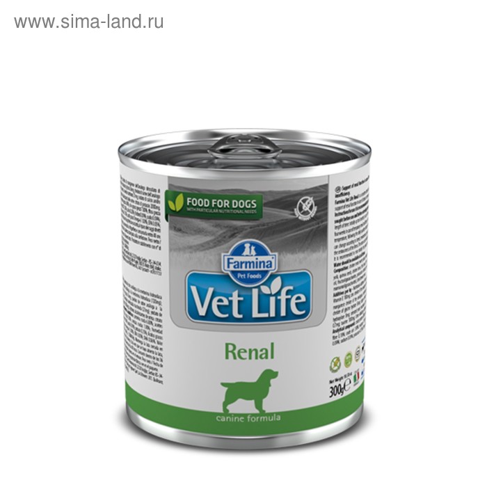 

Влажный корм Farmina Vet Life Dog для собак с почечными заболеваниями, 300 г