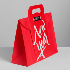 

Пакет подарочный Happy NY, 30 × 23 × 10 см