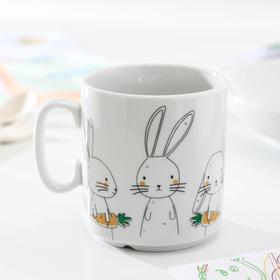 

Набор посуды Bunny, 3 предмета: кружка 300 мл, тарелка, глубокая тарелка
