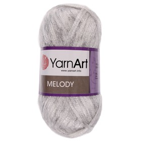 

Пряжа "Melody" 9% шерсть, 21% акрил, 70% полиамид 230м/100гр (881 серебристый)