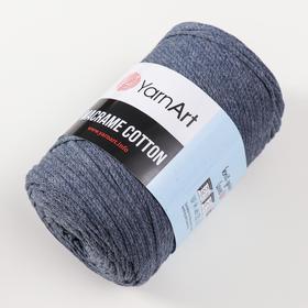 

Пряжа "Macrame Cotton" 20% полиэстер, 80% хлопок 225м/250гр (761 джинса)