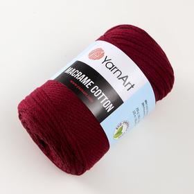 

Пряжа "Macrame Cotton" 20% полиэстер, 80% хлопок 225м/250гр (781 красный)