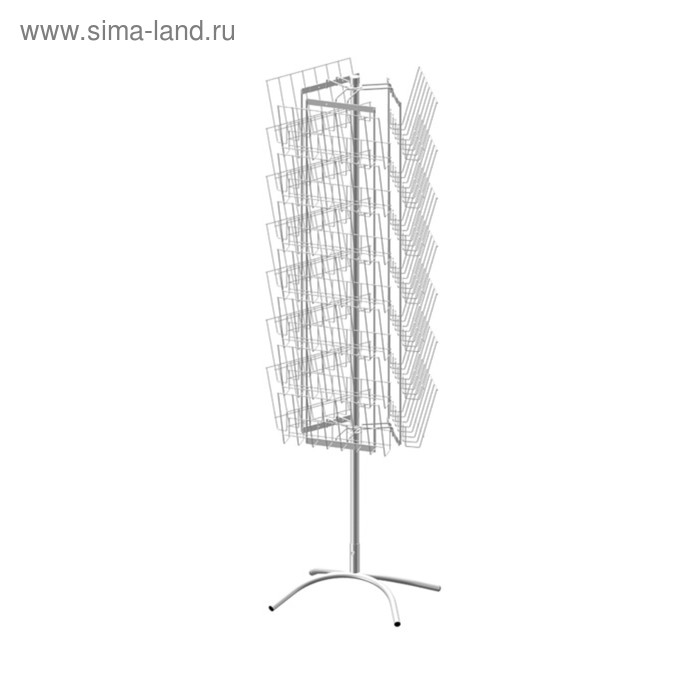 

Стойка трехгранная 21 газетница, цвет белый