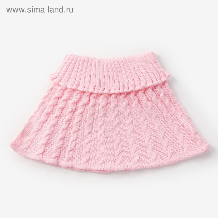 Шарф-манишка для девочки, возраст 3-8 лет, цвет розовый