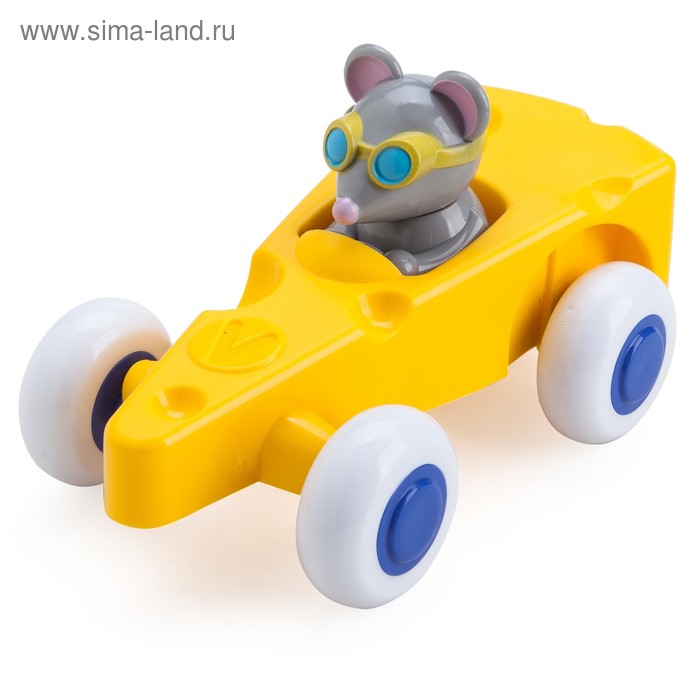 Игрушка «Машинка-сыр», с мышкой, 14 см