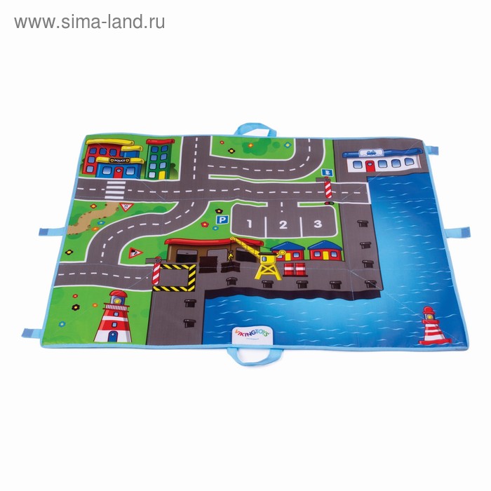 Развивающие коврики  Сима-Ленд Коврик-сумка Viking City «Гавань», 70х90 см