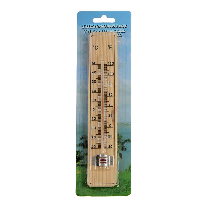 Термометр спиртовой, уличный, дерево