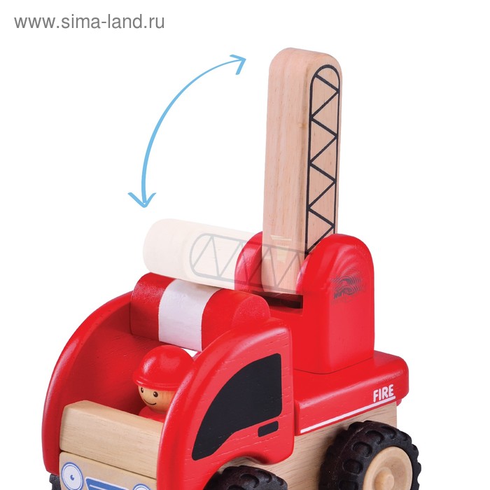 

Деревянная игрушка Miniworld «Пожарная машина»