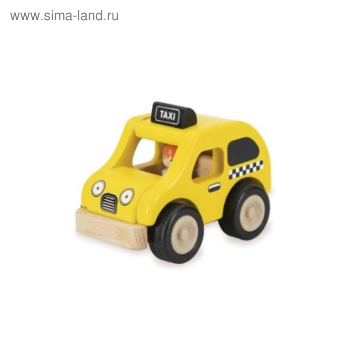 фото Деревянная игрушка miniworld «такси» wonderworld
