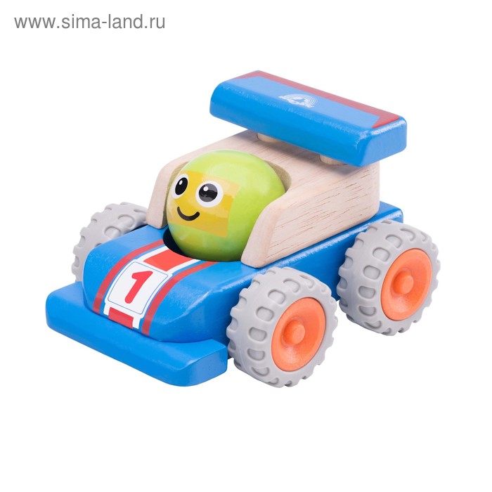 Транспорт Деревянная игрушка Miniworld «Гоночная машина с улыбкой»