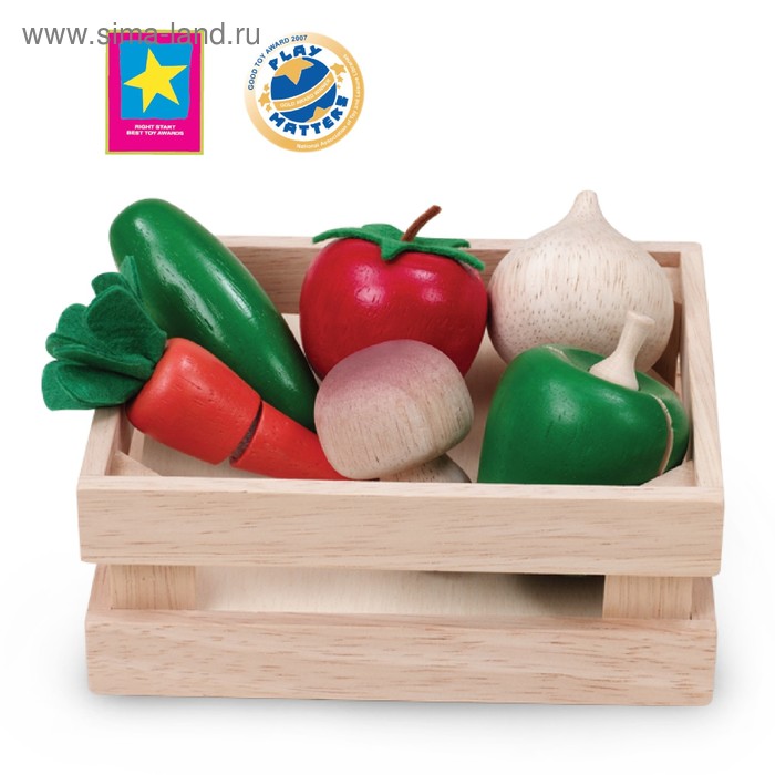 Игровой набор «Овощи и грибы для нарезки», в ящике