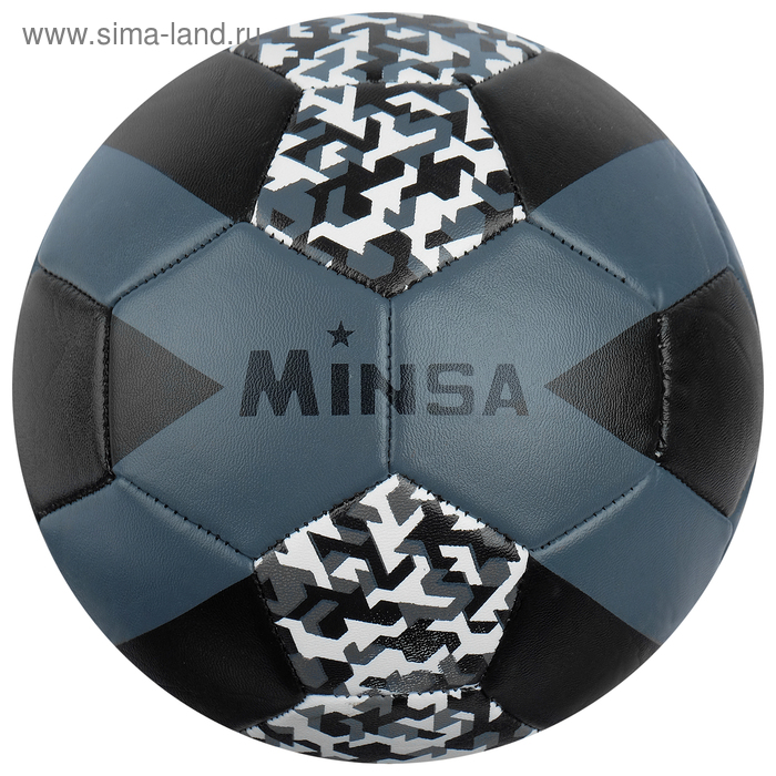 фото Мяч футзальный minsa, размер.4,, 32 панели, pvc, бутиловая камера, 340 г