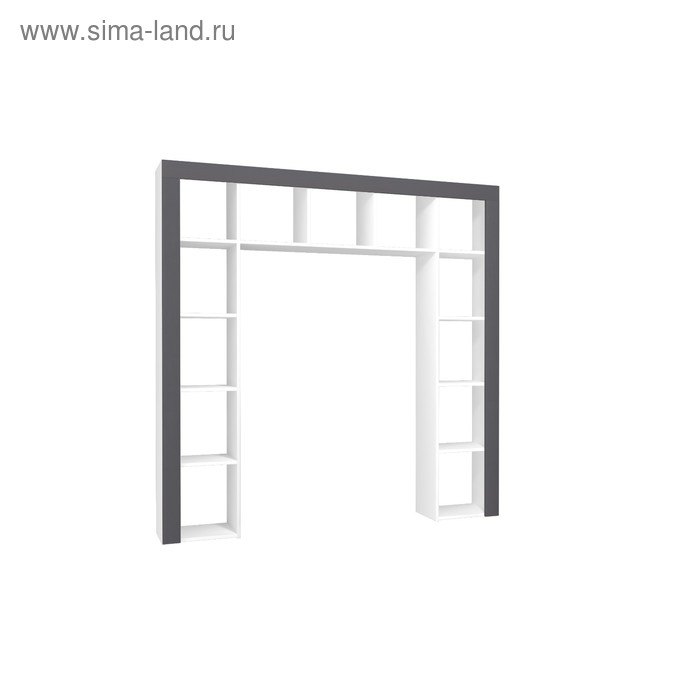 

Стеллаж открытый Юниор 1748х266х1753 Белая аляска/Графит