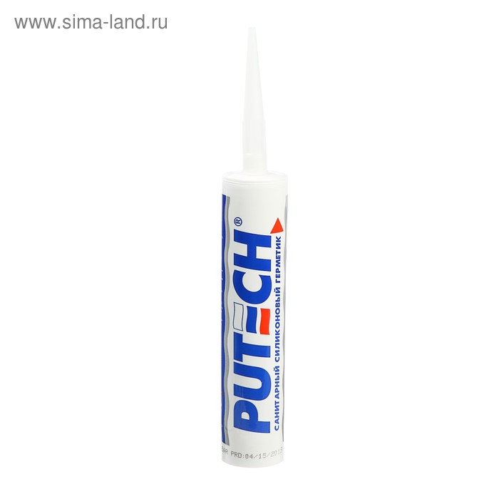 Герметик PUTECH, силиконовый, санитарный, прозрачный, 280 мл