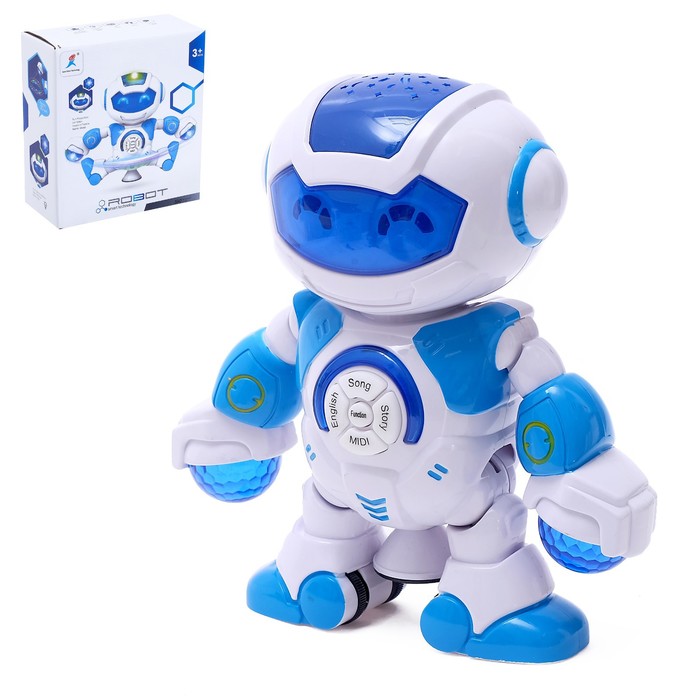 Робот «Весельчак», звуковые эффекты, с проектором, цвета МИКС робот весельчак звуковые эффекты с проектором 4336536