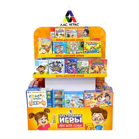 

Стойка с наполнением ТМ «Лас Играс» Kids, настольные игры, вариант 3