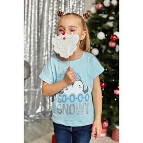 

Футболка детская KAFTAN "Snow" р.30 (98-104), голубой