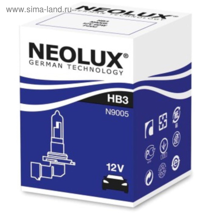 фото Лампа автомобильная neolux n9005 hb3 60w 1шт