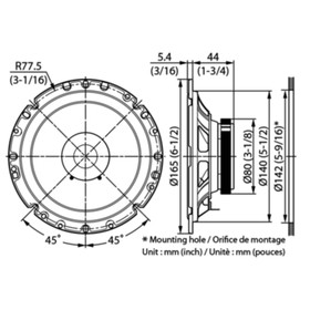

Акустическая система KENWOOD KFC-S1756, 16.5 см, 250 Вт, набор 2 шт