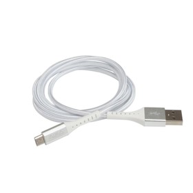 Зарядный кабель Aura TPC-UM6S MicroUSB, серебро 1.2 метра Ош