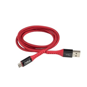 Зарядный кабель Aura TPC-UM7R MicroUSB, красный 1.2 метра Ош