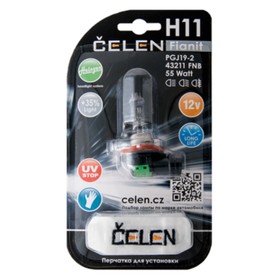 

Лампа автомобильная H11 43211 FNB 12V 55W CELEN, Halogen Fianit + 35% Long life, UV-stop 451657