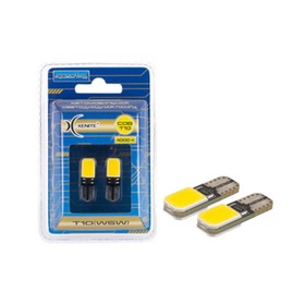 

Лампа светодиодная Xenite COB T10 (W5W) 4000K 9-15V (Яркость 170Lm) уп., 2 шт