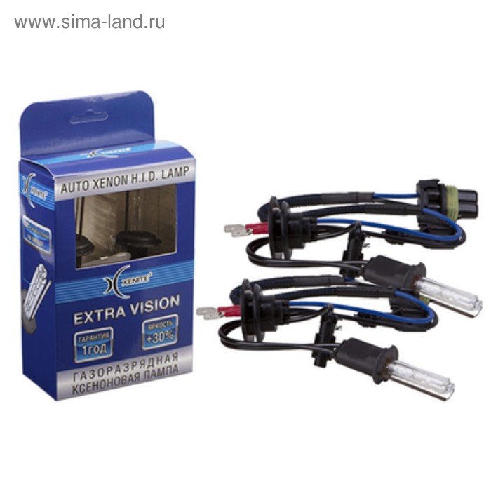 Лампа ксеноновая Xenite H1 (4300K) EXTRA VISION +30%, 2 шт