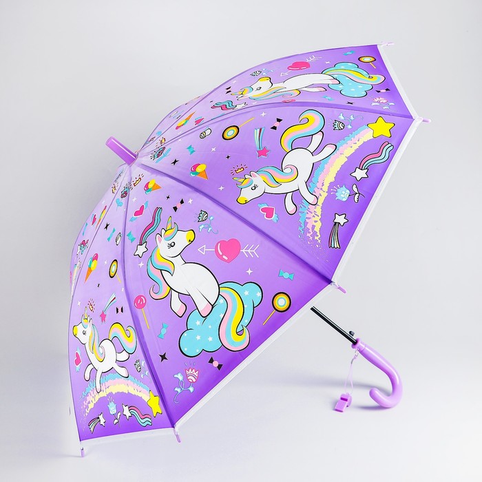 Зонт детский «Единороги» 82×82×66 см, МИКС цена и фото