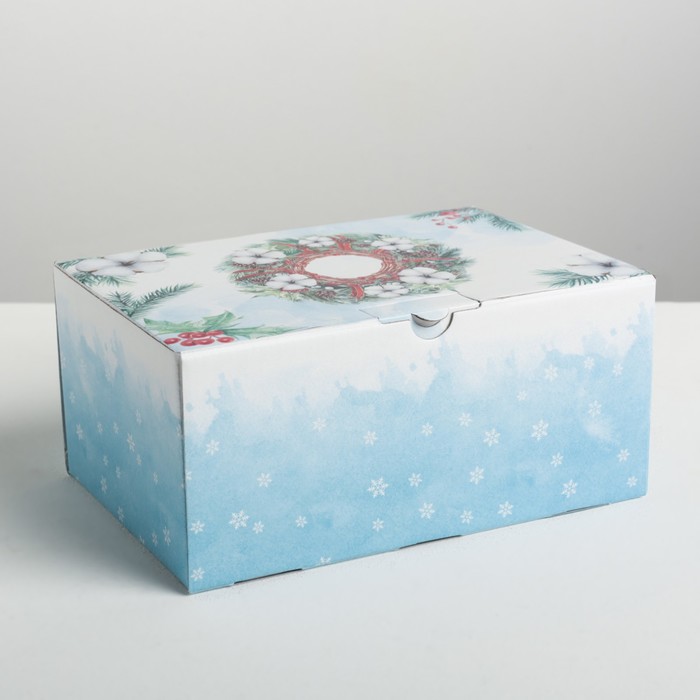 коробка складная 22 × 15 × 10 см Складная коробка «Снежной зимы», 22 × 15 × 10 см