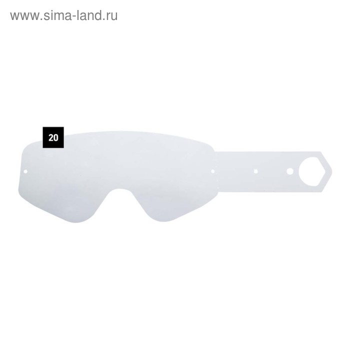 Комплект линз Spy Optic Omen Tear-Off 20 шт, прозрачный