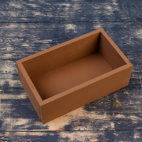 

Кашпо деревянное 24×14×9 см Элегант, коричневый Дарим Красиво