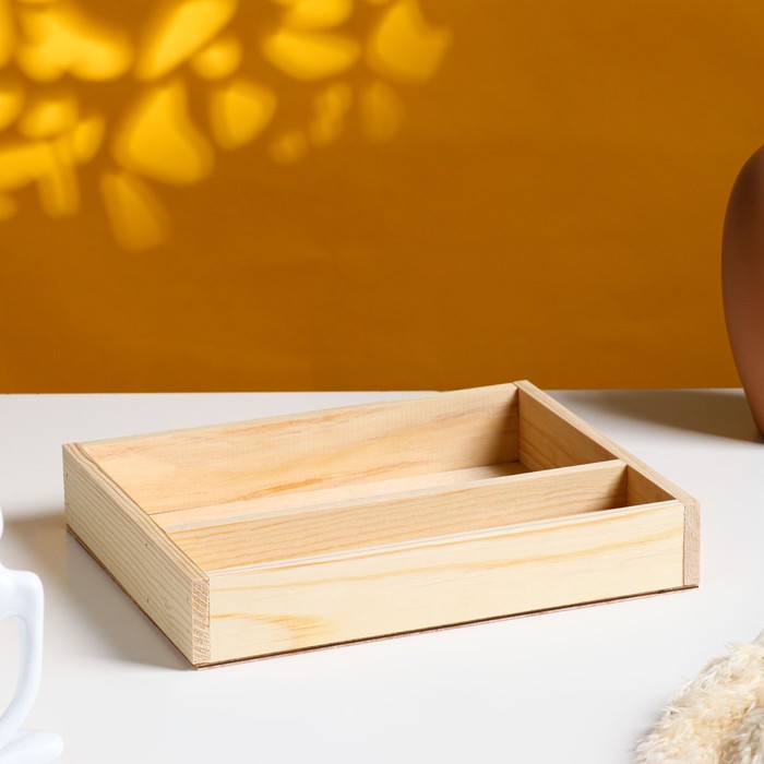 Кашпо деревянное 25.5×20×4.5 см Макарунас, натуральный Дарим Красиво кашпо деревянное 25 5×20×4 5 см макарунас белый дарим красиво