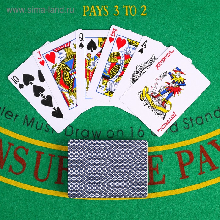 Карты игральные BCG - 92, 54 шт, синяя рубашка карты пластиковые poker club синяя рубашка 54 шт