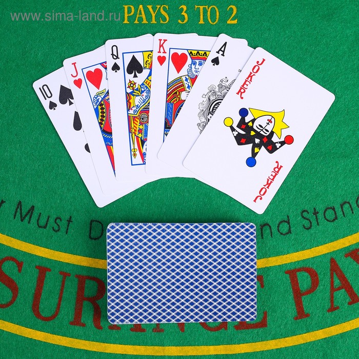 Карты игральные пластиковые Riffle, 54 шт, 30 мкм, микс пластиковые карты 54 шт poker club премиум