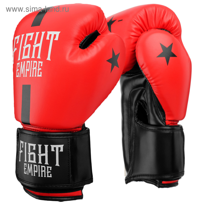 фото Перчатки боксёрские детские fight empire, 8 унций, цвет красный