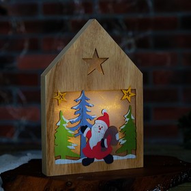 Декор с подсветкой «Дед Мороз с подарками» 2,2×15,5×22 см от Сима-ленд