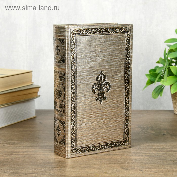 

Сейф-книга дерево кожзам "Королевская эмблема" 21х13х5 см