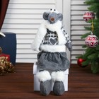 Кукла интерьерная "Серая мышка в серой юбочке и свитере с сердечком" 63х12х14 см