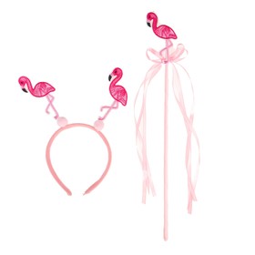 Карнавальный набор «Фламинго», ободок, жезл Ош