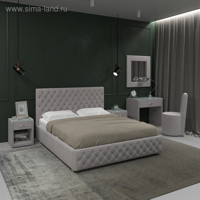 фото Кровать «купол тысячелетия» без пм, 140 × 200 см, ортопедическое основание, цвет bravo 25 архитектория